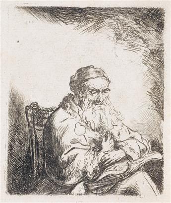 FERDINAND BOL Two etchings.